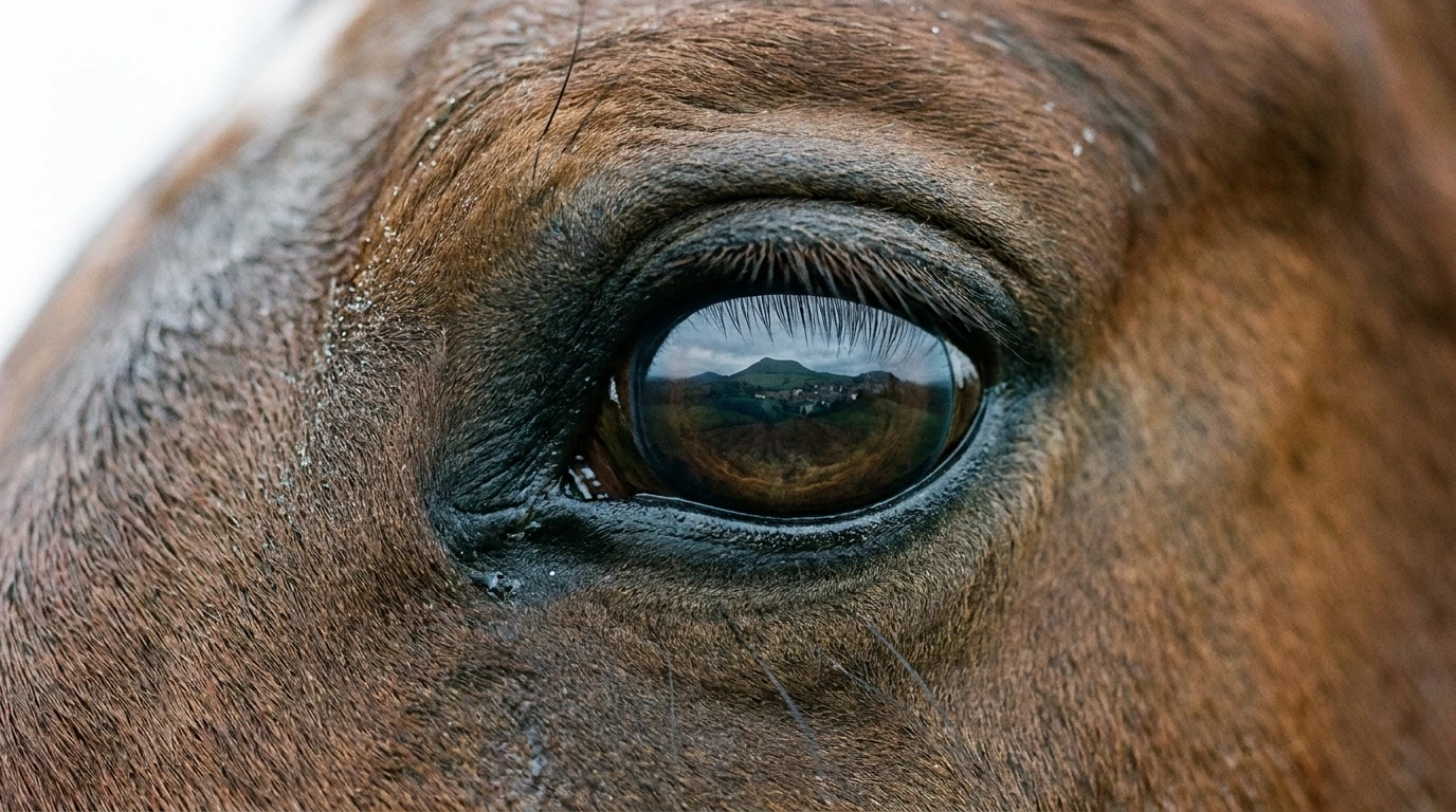 Un regard de cheval au Centre Equestre Le Fleuriel EARL, Épineuil-le-Fleuriel