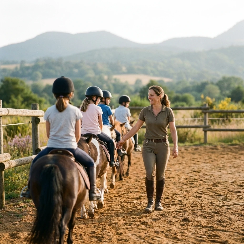 Cours de poney à Épineuil-le-Fleuriel, 18